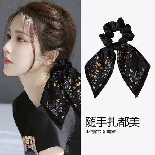 蝴蝶结发带发圈飘带丝巾