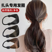 假发发圈扎头绳马尾皮筋显发量发绳2026新款 仿真头发发丝头饰发饰