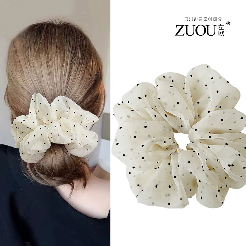 大肠发圈超大加大号特大白色波点欧根纱猪大肠肥肠头花头绳女皮筋,饰品/流行首饰/时尚饰品新,发饰,淘宝优惠券,粉丝福利购,淘宝优惠卷