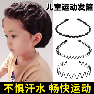 儿童发箍男童男孩运动刘海压发头箍发捆发卡子头窟发夹头扣发苦男