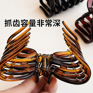 加宽大号南瓜抓夹发量多盘发头发夹子醋酸女后脑勺新款 鲨鱼夹头饰