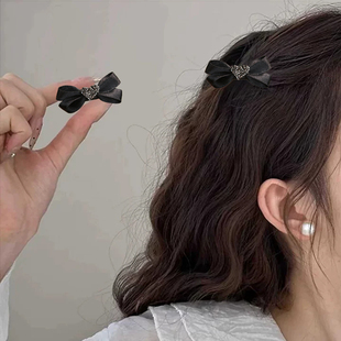 侧边精致小夹子绝美高端爱心水钻蝴蝶结迷你刘海小发夹碎发卡边夹