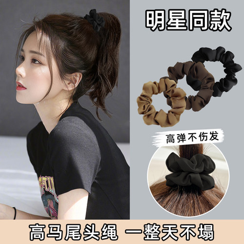 手工缎面发圈不伤发弹性好发圈
