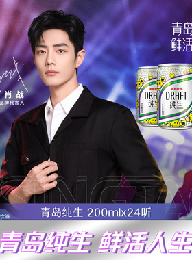 青岛啤酒纯生200ml*24听迷你小罐