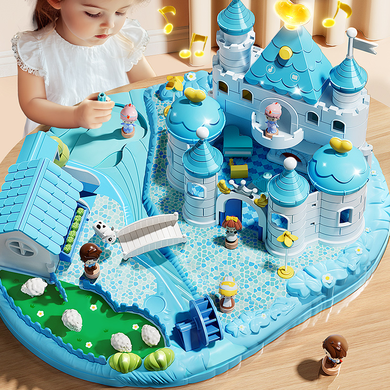 超大号磁力公主城堡女孩生日礼物