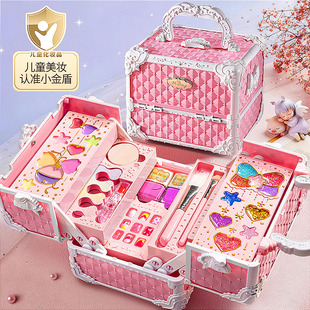 儿童化妆品玩具套装无毒正品女孩的生日礼物小孩公主彩妆盒指甲油