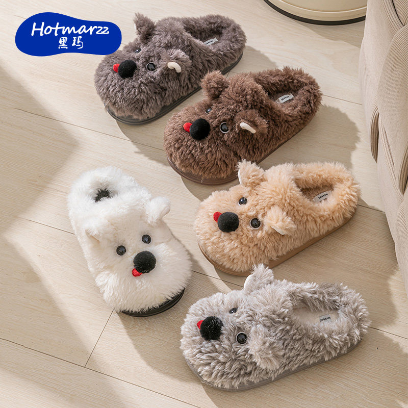 棉拖鞋情侣室内家居毛绒可爱冬季新款防滑女士保暖男拖鞋秋冬棉拖