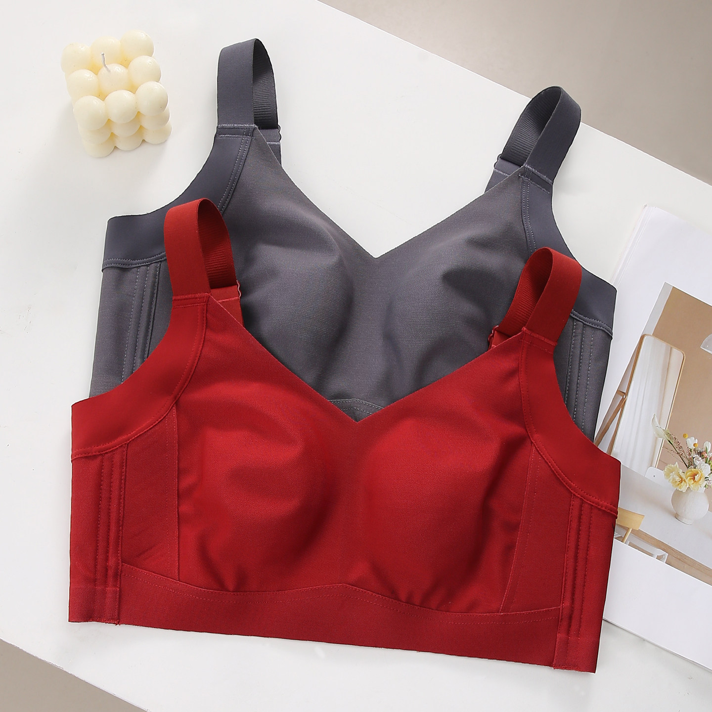 大胸显小无痕薄款全包型全罩杯内衣女兔耳杯文胸收副乳调整型胸罩,女士内衣/男士内衣/家居服,文胸,淘宝优惠券,粉丝福利购,淘宝优惠卷