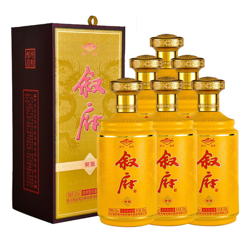 【酒厂直营】叙府御酿 52度500ml*6瓶整箱浓香型白酒纯粮食礼盒酒,酒类,白酒/调香白酒,淘宝优惠券,粉丝福利购,淘宝优惠卷