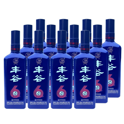 丰谷酒500ml纯粮食白酒48度珍品6