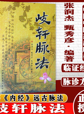岐轩脉法  张润杰 甄秀彦 朱雅卿编著 畅销书籍中医养生 中国中医药出版社 中医书籍9787802314238