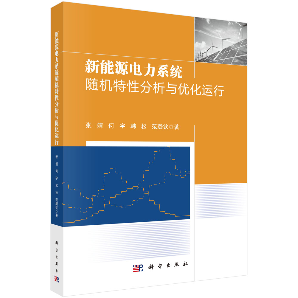 正版书籍 新能源电力系统随机特性分析与优化运行 张靖等 科学出版社 9787030781895