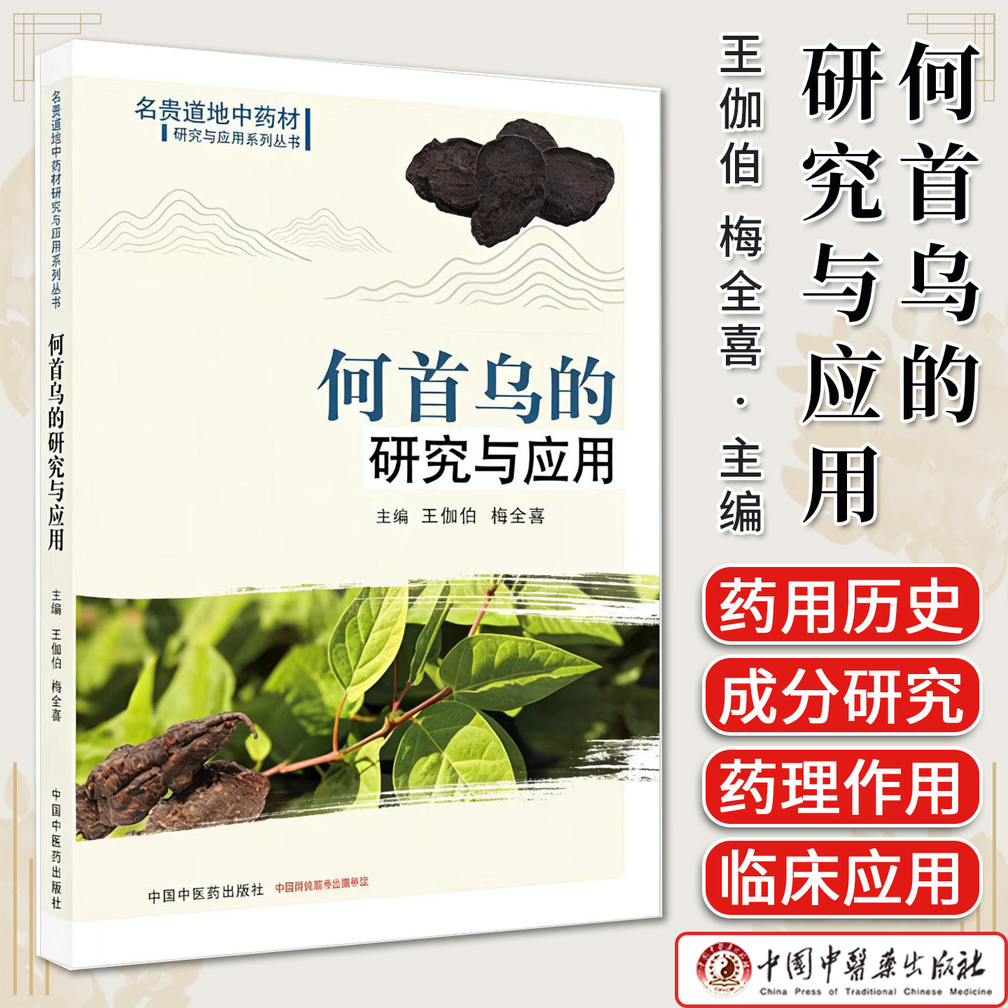 何首乌的研究与应用 王伽伯 梅全喜 主编 名贵道地中药材研究与应用系列丛书 中国中医药出版社