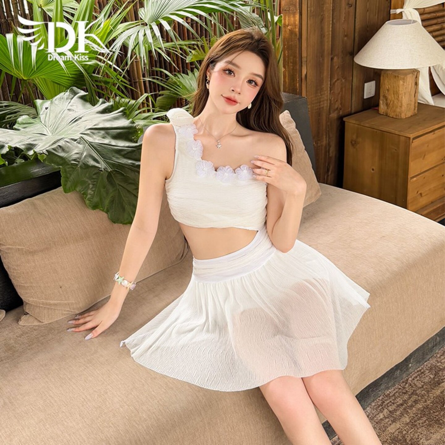 DK泳衣女款2026新款温泉绝美连体