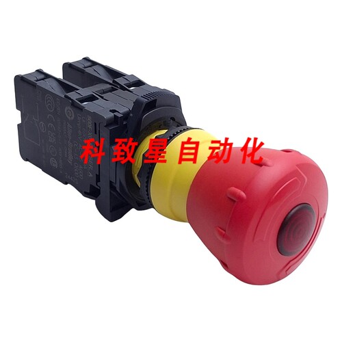 工业配件800FP-LMT44 发光按钮急停 2NCSM 600V 10A 触点