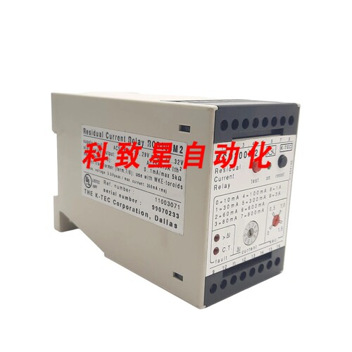 工业配件K-TEC RCD300M2电流继电器19-29VAC/22-32VDC电源125VAC