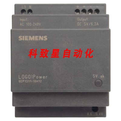 工业配件6EP1311-1SH12电源100-240VAC输入5VDC 6.3A OUT DIN 导