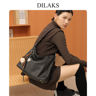 【新年礼物】DILAKS高端轻奢女包通勤hobo包真皮大容量单肩托特包