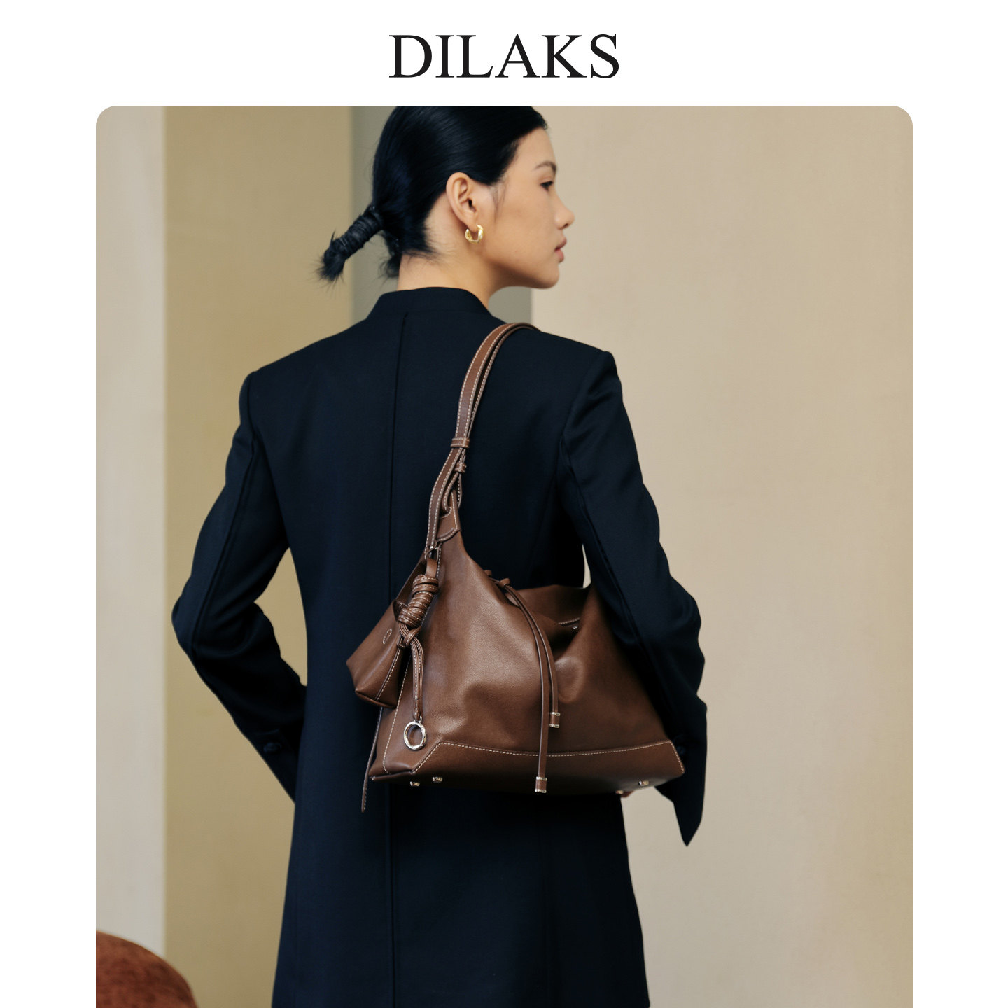 DILAKS迪莱克丝2025秋冬新款极简hobo包植鞣软托特包女通勤腋下包,箱包皮具/热销女包/男包,腋下包,淘宝优惠券,粉丝福利购,淘宝优惠卷