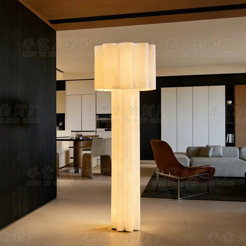 复古高级感意式极简客厅落地灯沙