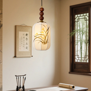 2026新款宋氏美学新中式卧室床头灯复古玄关过道中古风茶室小吊灯