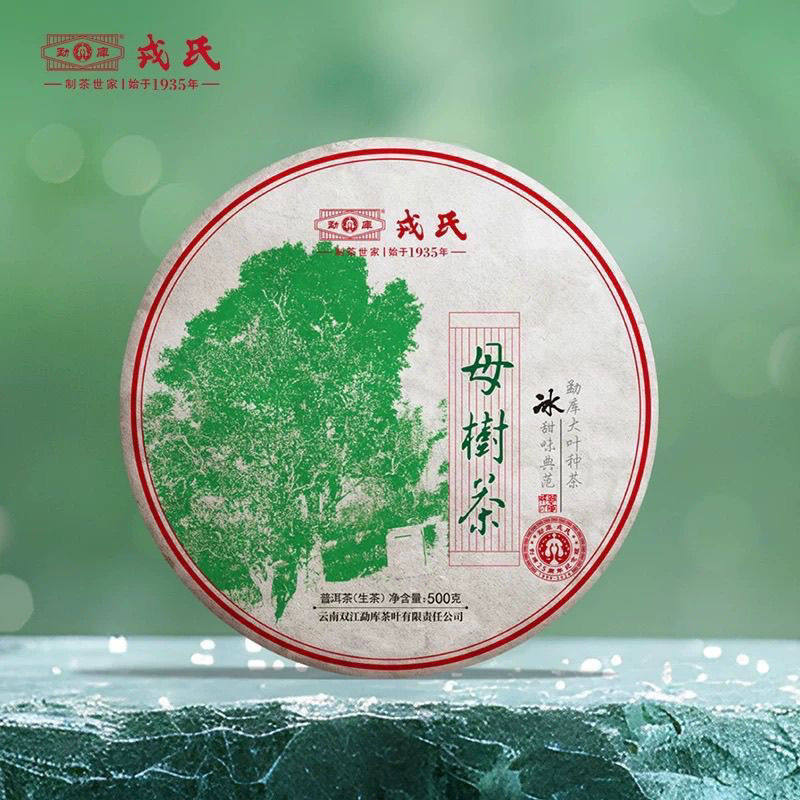 新品 勐库戎氏普洱茶2024母树茶500g生茶花蜜香冰甜韵 冰岛茶始祖