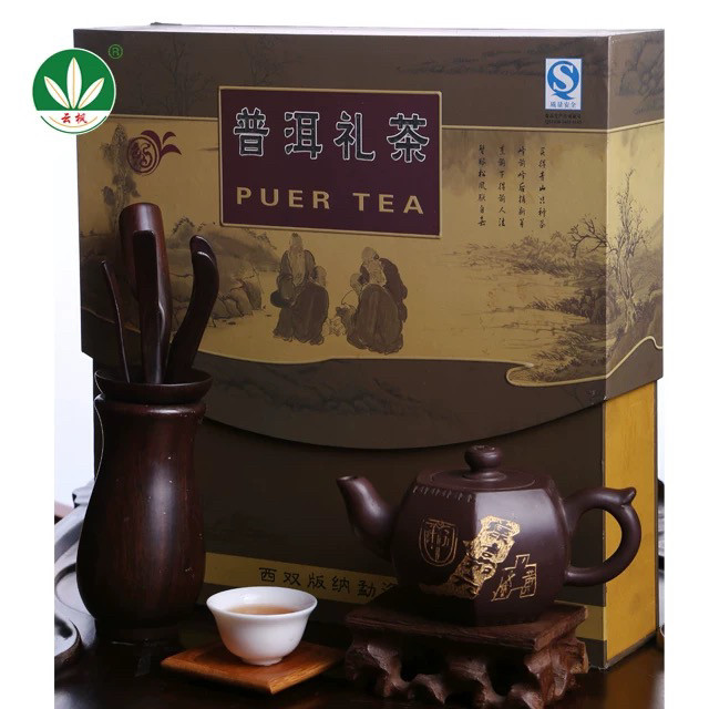 福海茶厂2006年1kg礼品青茶普洱茶礼盒