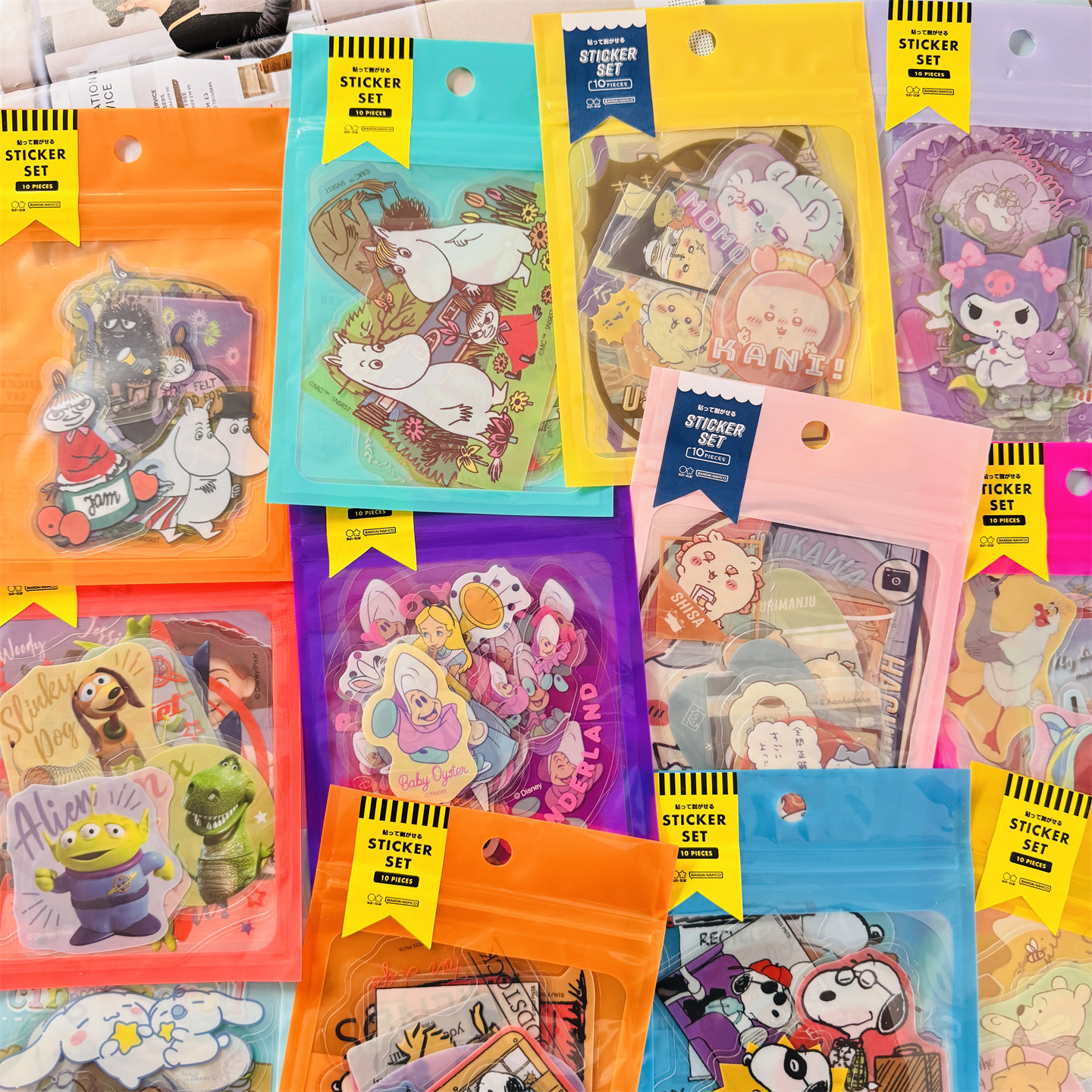 三丽鸥行李箱贴纸姆明史努比手账