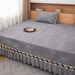 高端雪尼尔榻榻米专用床盖炕盖大尺寸厚床件防滑四季通用花边定制