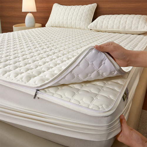 双面可拆洗夹棉床笠单件四季通用席梦思床垫保护罩全包床罩单枕套