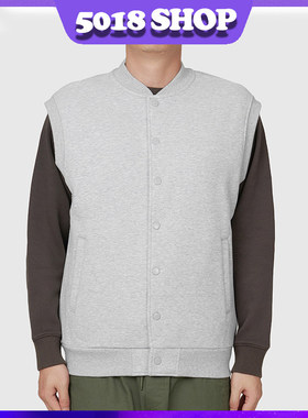 鹿岛什物纪ABQ10120男士休闲马甲男式加绒保暖棒球领背心马甲马夹