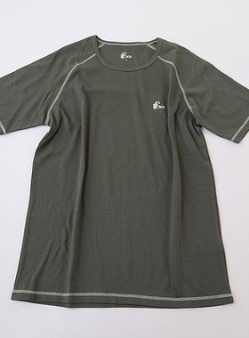 夏季新欧美男士圆领插肩短袖弹力透气t恤 简约纯色百搭套头衫C13