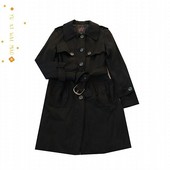 单排扣风衣 女士翻领长袖 中长款 修身 外套B13 春季 系腰带开衫 新款