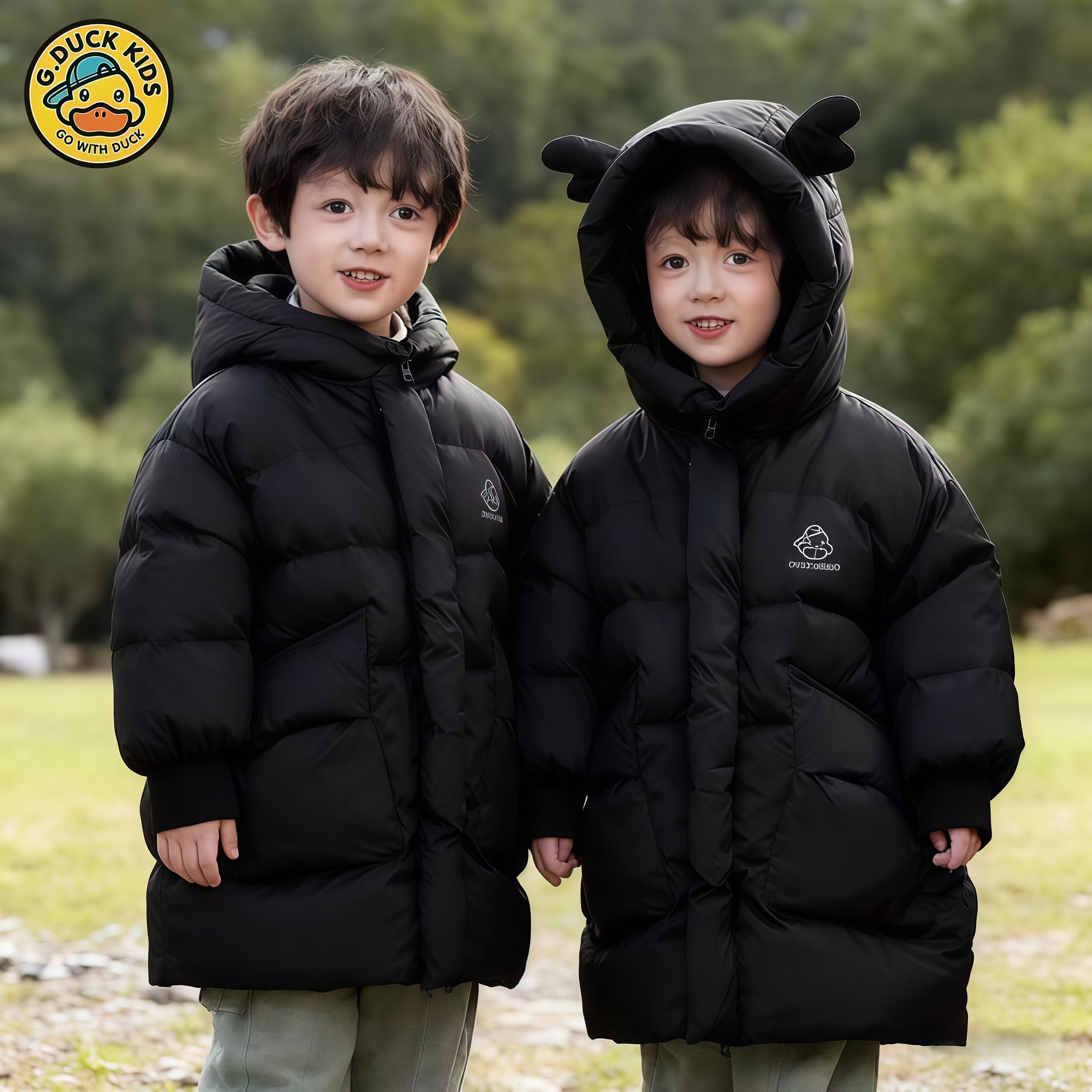 热销爆款小黄鸭儿童中长款羽绒服男女童加厚冬季可爱宝宝外套洋气,童装/婴儿装/亲子装,羽绒服,淘宝优惠券,粉丝福利购,淘宝优惠卷