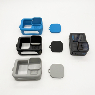 适用GoPro13硅胶套保护套运动相机保护套防摔壳防护配件硅胶黑狗