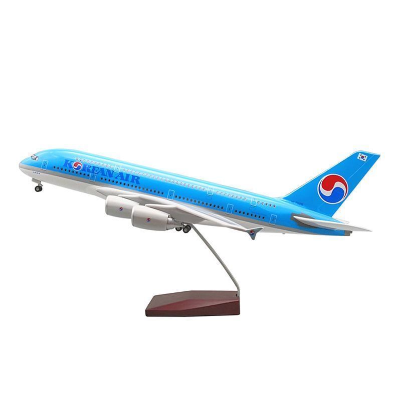 20cm带声控LED灯A380航空模型