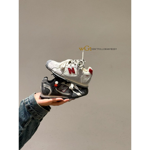 男女童单网镂空复古德训运动鞋