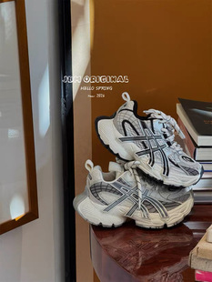 2026春款韩版童鞋潮牌JBM中大男女童网面透气轻便百搭运动老爹鞋