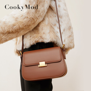 【上班通勤女包】cookymod马鞍包2023秋季新款超火百搭潮流小方包