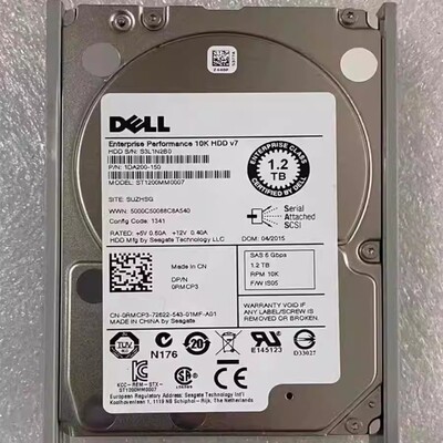 戴尔1.2TSAS10K2.5寸硬盘