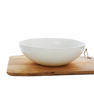 北府 唐山骨质瓷纯白陶瓷沙拉碗面碗大碗水果沙拉碗可微波微瑕