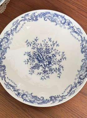 北府 洛可可骨瓷盘月光盘深菜盘汤盘饭盘甜品盘可微波陶瓷