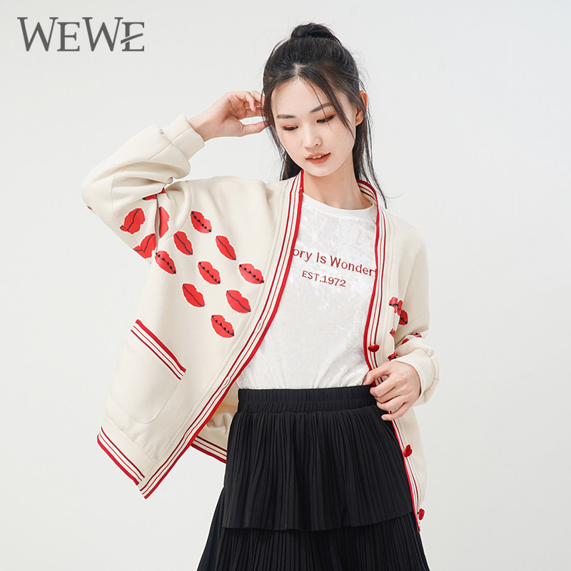 WEWE/唯唯春秋新品女装休闲慵懒秋日氛围感女主风宽松外套