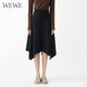 复古半身裙个性 WEWE 通勤 女装 简约不规则时尚 唯唯冬季 新品