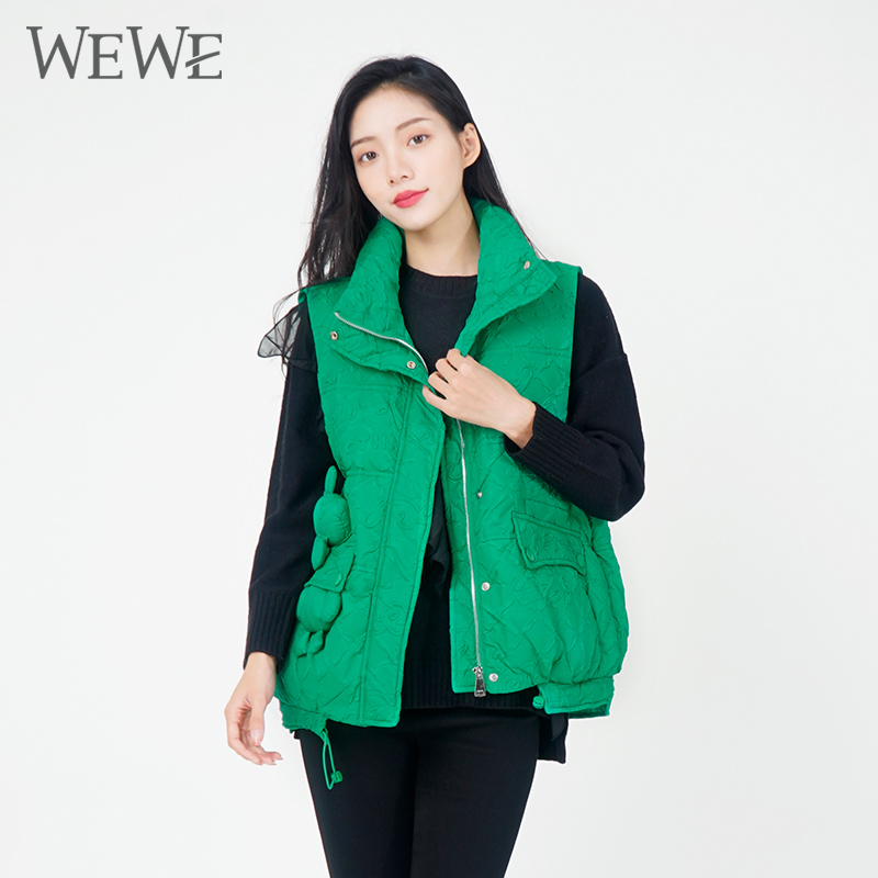 WEWE唯唯拉链休闲常规高龄3D印花