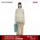 IIIVIVINIKO秋季 新品 多巴胺重工间条慵懒针织毛衣女C330109632B