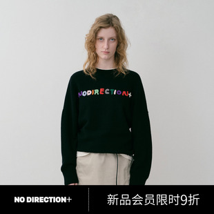 手工钩针字母圆领毛衣N540109651C DIRECTION