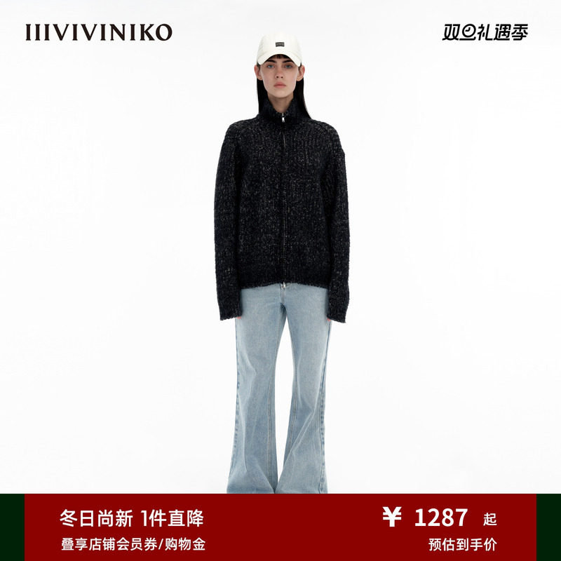 貉绒开衫圈圈纱IIIVIVINIKO