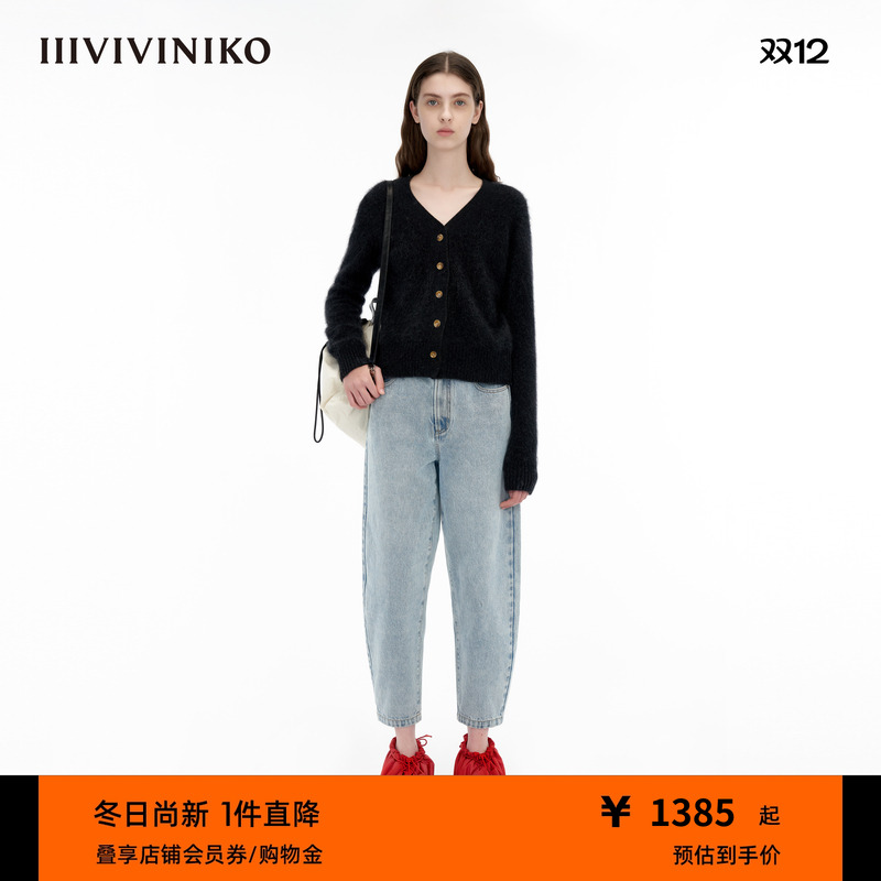 IIIVIVINIKO羊绒小开衫