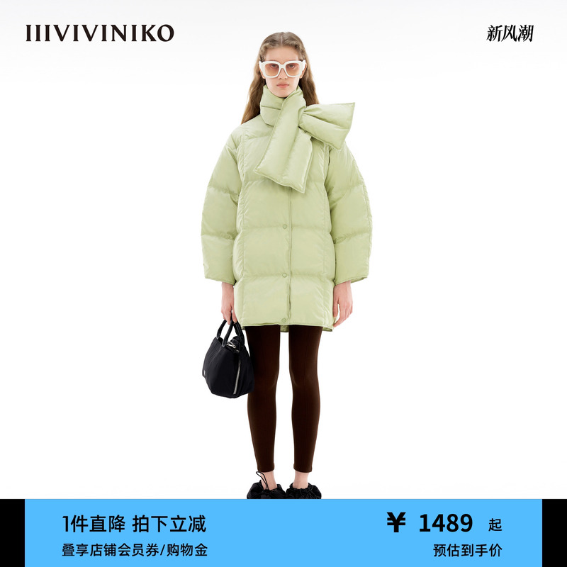 羽绒服中长款IIIVIVINIKO设计师